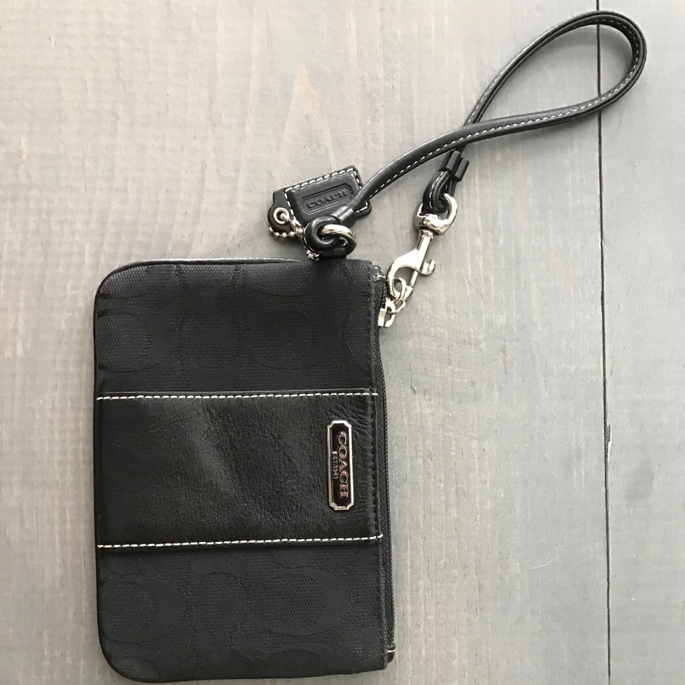 Small coach wristlet